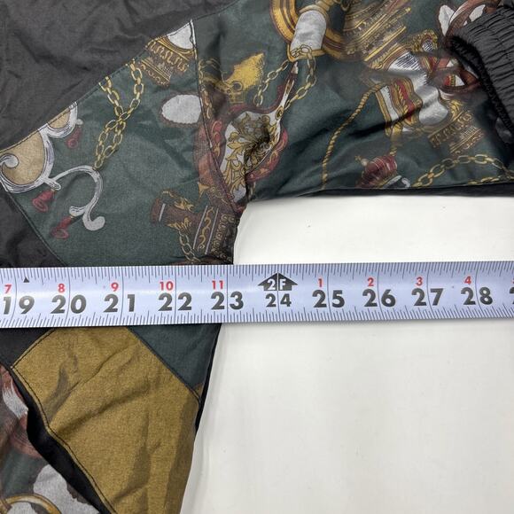 Vintage SLADE black and gold nylon 1990s windbreaker JACKET women’s Size LARGE - Picture 7 of 11